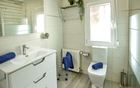 Bellavista: Property, Sink, Plumbing Fixture, Purple, Bathroom Cabinet, Bathroom, Window, Cabinetry, Interior Design