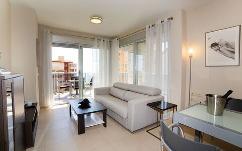 Entremares: Room, Property, Interior Design, Building, Furniture, Living Room, Ceiling, Floor, Yellow, Real Estate