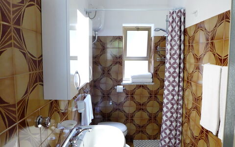 Il Piccolo Nocelleto: Bathroom, Room, Property, Interior Design, Curtain, Floor, Wall, House, Tile, Real Estate