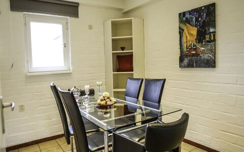 Bungalowpark Landsrade: Furniture, Table, Property, Chair, Wood, Interior Design, Window, Building, Flooring