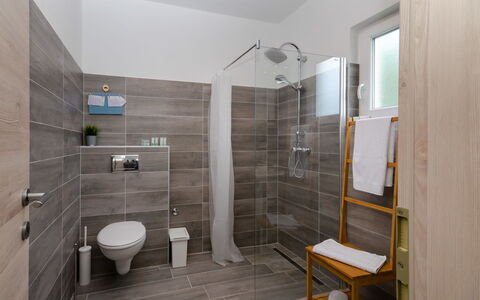 Villa Anđelika: Property, Building, Plumbing Fixture, Bathroom, Wood, Interior Design, Sink, Flooring, Floor