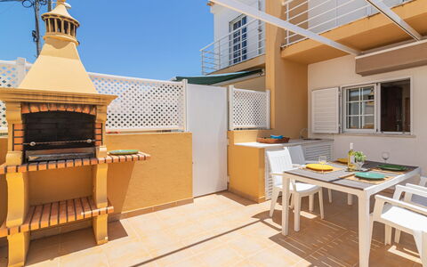 Sunny Home: Furniture, Table, Window, Building, Sky, Wood, Architecture, Interior Design, Wall, Leisure