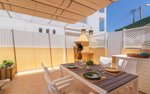 Sunny Home: Table, Furniture, Plant, Houseplant, Flowerpot, Wood, Interior Design, Flooring, Floor, Building