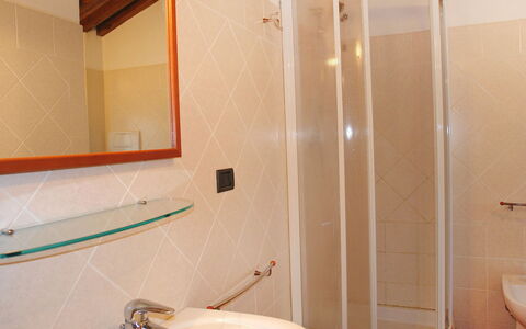 Gambassi Terme 840: Bathroom, Room, Property, Plumbing Fixture, Tile, Architecture, House, Shower, Real Estate, Interior Design