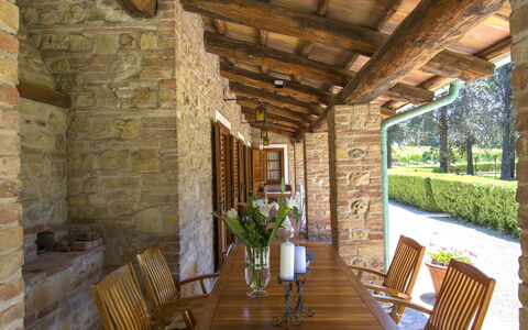 Camporbiano: Property, Building, Room, Interior Design, House, Porch, Real Estate, Ceiling, Furniture, Home