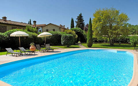 Castellina in Chianti 865: Water, Plant, Sky, Property, Swimming Pool, Nature, Azure, Tree, Body Of Water, Shade