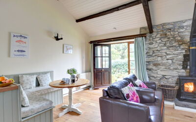 Llanerchymedd 608.3: Property, Table, Comfort, Couch, Wood, Interior Design, Living Room, Floor, Flooring, Building