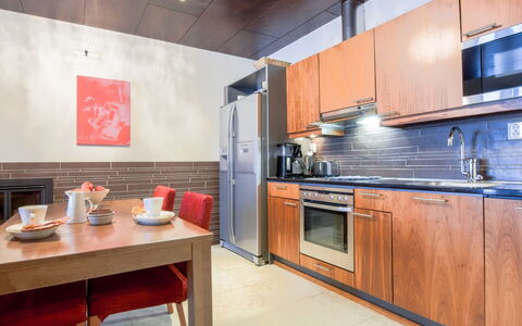 Tahko Spa Junior Suite Orange B6: Tree, Bank, House, Cottage, Lake, Pond, Forest, Log Cabin