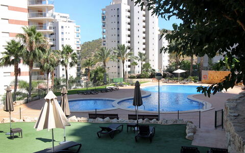 Torre Maestral: Water, Building, Plant, Property, Sky, Azure, Window, Tree, Swimming Pool, House