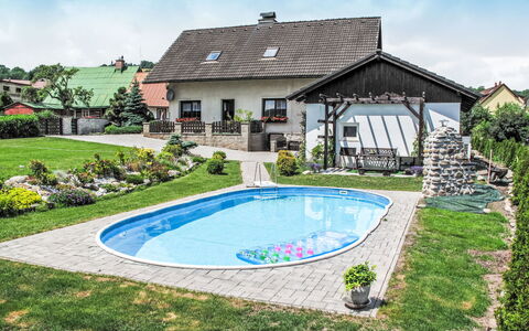 Pool & Sauna Vrchlabi: Swimming Pool, Garden, Backyard, Landscaping, Yard, Cottage, Lawn, Resort, Estate, Flagstone