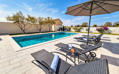 Anić: Swimming Pool, Blue, Resort, Outdoor Furniture, Composite Material, Eco Hotel, Water Feature, Estate, Tile, Flagstone