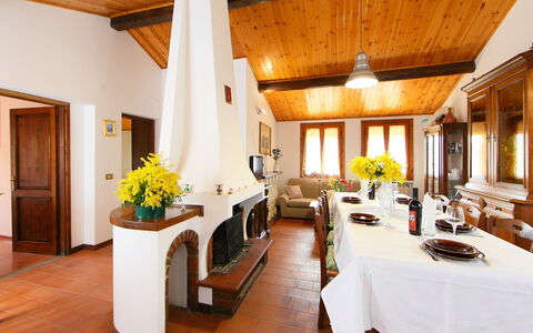 Posticcia Vecchia: Room, Property, Building, Interior Design, Furniture, Real Estate, Dining Room, Ceiling, Floor, Table