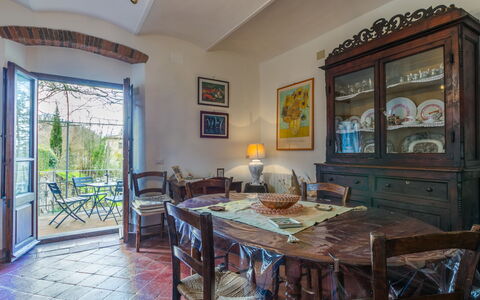 La Terrazza: Furniture, Chair, Wood, Table, Interior Design, Kitchen & Dining Room Table, Dining Room, Flooring, Lighting, Ceiling