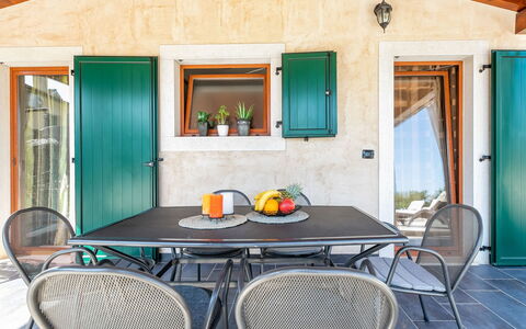 Poli Murvu: Room, Property, Building, Furniture, Turquoise, House, Dining Room, Interior Design, Table, Real Estate