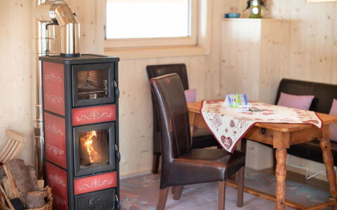 Shakti: Room, Wood-Burning Stove, Furniture, Fireplace, Hearth, Major Appliance, Interior Design, Table, Stove, Wood