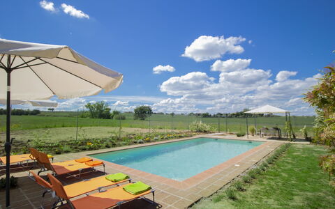 Le Nuvole: Property, Swimming Pool, Real Estate, Sky, House, Shade, Home, Vacation, Resort, Building