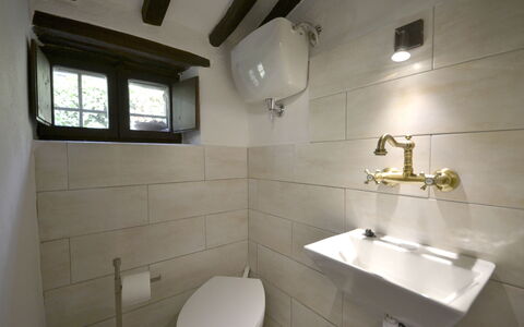 Villa Del Castagno: Bathroom, Property, Room, Bathroom Sink, Plumbing Fixture, Tap, Architecture, Interior Design, Building, Tile