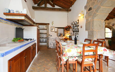 Podere dei Venti: Property, Room, Building, Kitchen, Furniture, House, Interior Design, Real Estate, Floor, Beam