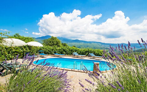 Arcidosso 800: Blue, Sky, Property, Natural Landscape, Azure, Swimming Pool, Vacation, Real Estate, Summer, Cloud