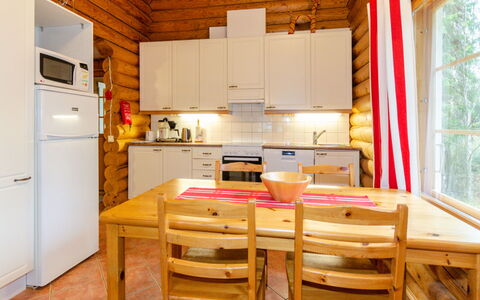 Purnuranta C: Wood, Cottage, Ceiling, Wood Stain, Log Cabin, Hardwood, Kitchen, Countertop, Cabinetry, Lumber