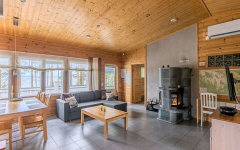 Kainalolahti: Wood, Ceiling, Cottage, Hardwood, Log Cabin, Wood Stain, Living Room, Plank, Lumber, Wood Flooring
