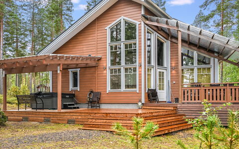 Kolinpilvi: Furniture, Chair, Outdoor Furniture, Table, Wood, Outdoor Table, Kitchen & Dining Room Table, Shade, Garden, Umbrella
