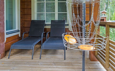 Villa Utu: Furniture, Chair, Outdoor Furniture, Table, Wood, Outdoor Table, Kitchen & Dining Room Table, Shade, Garden, Umbrella