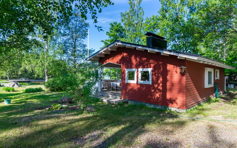Lampaluodon Punainen Tupa: Wood, Cottage, Log Cabin, Forest, Shed, Garden Buildings, Larch, Woodland, Wood Stain