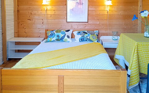 Lampaluodon Punainen Tupa: Wood, Cottage, Log Cabin, Forest, Shed, Garden Buildings, Larch, Woodland, Wood Stain