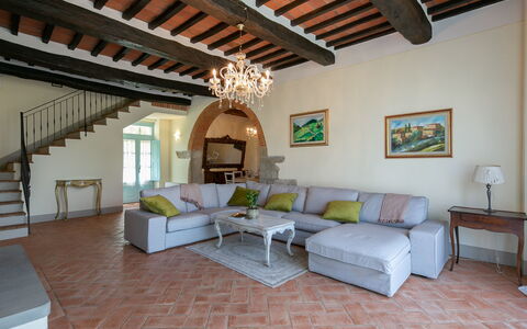 Villa Mezzavia: Property, Room, Building, Furniture, Interior Design, Living Room, House, Real Estate, Floor, Ceiling