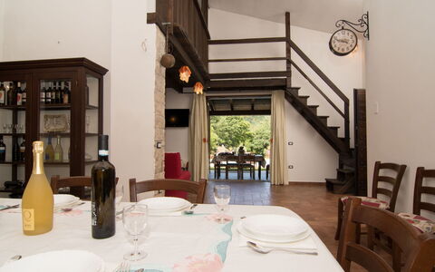 Domus Incantada: Restaurant, Property, Room, Table, Building, Interior Design, House, Furniture, Architecture, Dining Room