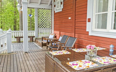 Honkaniemi: Wood, Cottage, Log Cabin, Forest, Shed, Garden Buildings, Larch, Woodland, Wood Stain