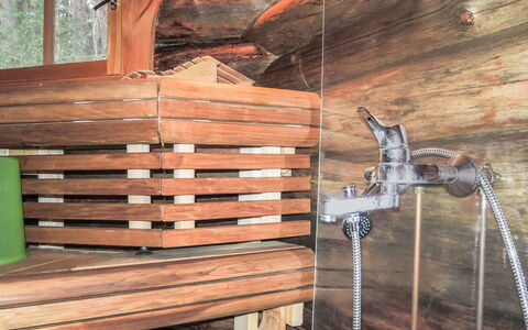 Mäntyniemi: Wood, Cottage, Log Cabin, Forest, Shed, Garden Buildings, Larch, Woodland, Wood Stain