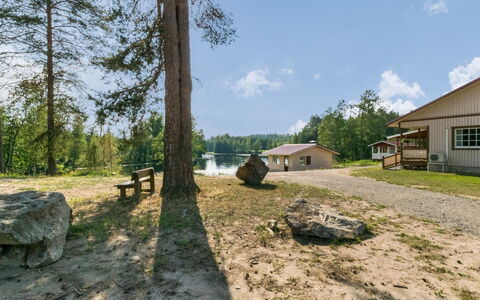 Villa Kaisla: Tree, Natural Environment, Landscape, Land Lot, Cottage, Rural Area, Log Cabin, Reservoir, Woodland, Hut