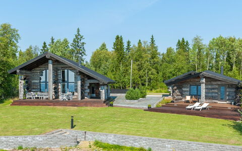 Villa Pärla: Tree, Bank, House, Cottage, Lake, Pond, Forest, Log Cabin
