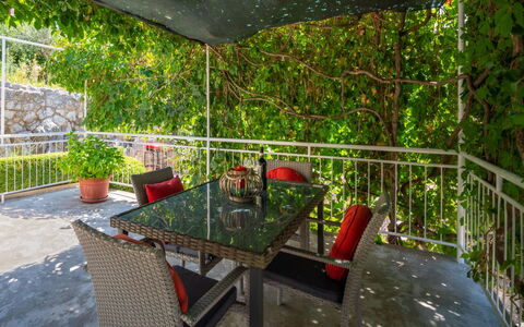 Jelena: Green, Property, Table, Room, Furniture, Grass, Tree, Plant, House, Architecture