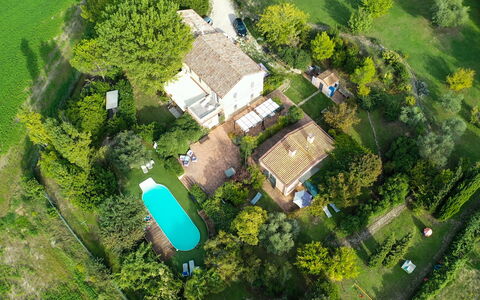 La Villa Di Ostra: Bird'S-Eye View, Aerial Photography, Landscape, Estate, Urban Design, Photography, Residential Area, Real Estate, Land Lot, House