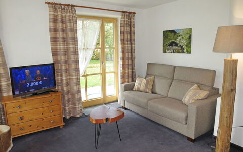 Ruhpolding 201: Furniture, Room, Living Room, Property, Interior Design, Floor, House, Building, Real Estate, Wall