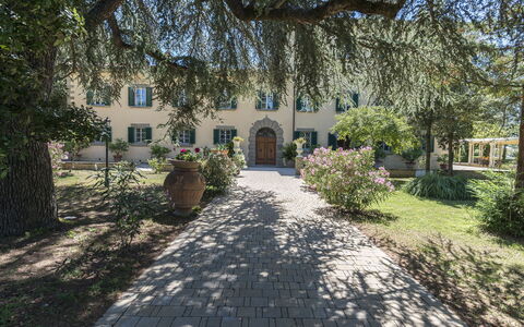 Villa Ivana - Cortona: Property, House, Building, Tree, Estate, Real Estate, Home, Architecture, Sky, Residential Area