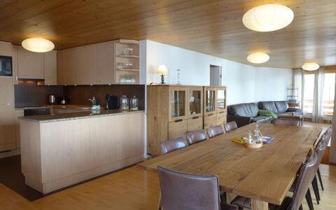 Mürren 300: Room, Building, Property, Furniture, Countertop, Interior Design, Floor, Ceiling, Kitchen, Lighting