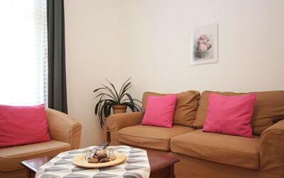 St. Giles 71.5: Furniture, Room, Living Room, Property, Pink, Interior Design, Couch, Table, Coffee Table, Cushion