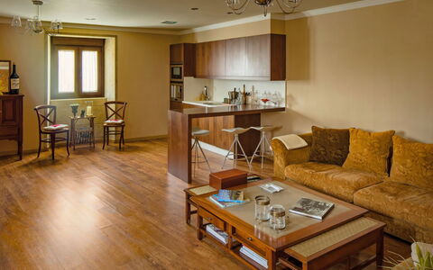 Casa Avoa Dolores: Table, Furniture, Couch, Property, Wood, Window, Living Room, Chair, Lighting, Interior Design