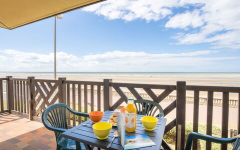Cabourg Beach: Sky, Cloud, Table, Furniture, Daytime, Property, Chair, Azure, Nature, Blue