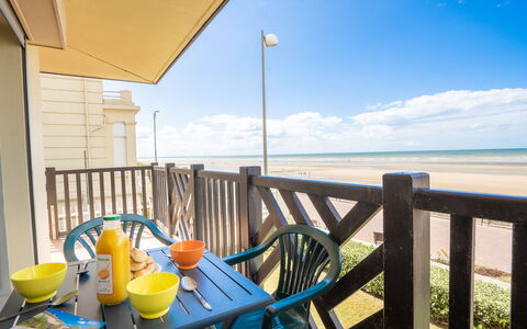 Cabourg Beach: Cloud, Sky, Property, Furniture, Table, Water, Blue, Chair, Azure, Building