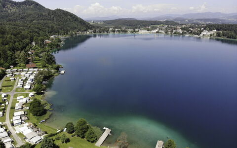 Klopeiner See 50: Water Resources, Body Of Water, Nature, Natural Landscape, Water, Reservoir, Lake, Aerial Photography, Tarn, Bird'S-Eye View