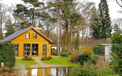 Bospark Ede 205.2: House, Home, Property, Cottage, Tree, Natural Landscape, Yellow, Building, Roof, Real Estate