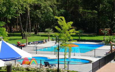 Lunteren 104: Swimming Pool, Leisure, Leisure Centre, Tree, Real Estate, Recreation, Vacation, Shade, Building, Rectangle
