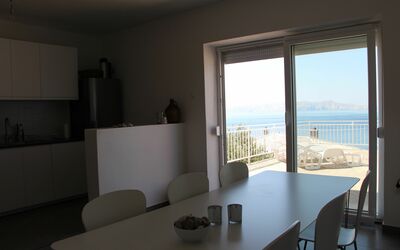 Villa Gustav - Lower Apartment: Property, Room, Interior Design, House, Building, Furniture, Real Estate, Architecture, Living Room, Table