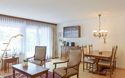Rustica Apt. M: Table, Furniture, Chair, Plant, Wood, Picture Frame, Living Room, Lighting, Interior Design, Houseplant