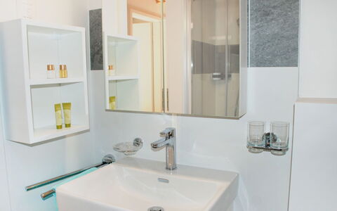 Cà dal Non: Bathroom, Room, Property, Tap, Interior Design, Bathroom Cabinet, Sink, Bathroom Accessory, Tile, Plumbing Fixture